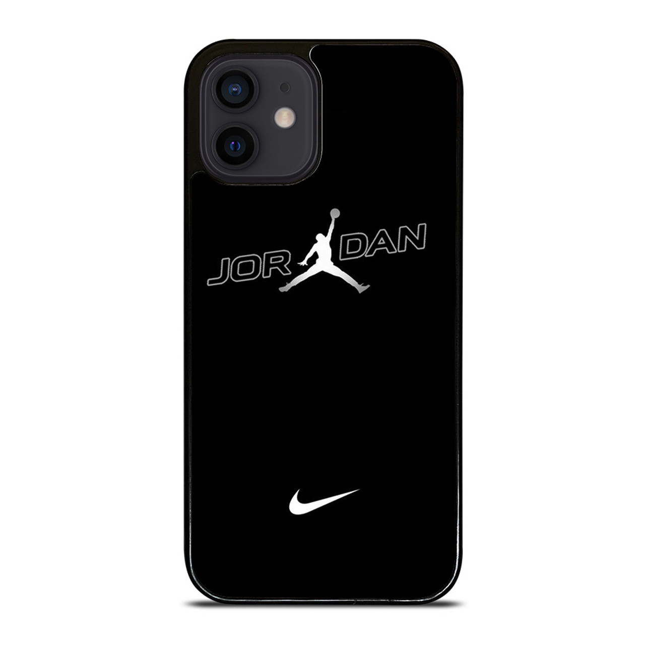 AIR JORDAN NIKE BLACK WHITE iPhone 12 Mini Case Cover